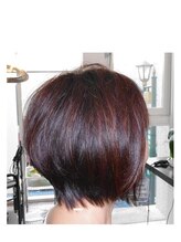 ハイタッチ(HITCH hair design) 艶やか前下がりボブ