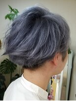 髪こうぼう&nbsp;ツーブロ&パープルシルバー♪