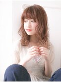 ゆるふわウェーブ アッシュベージュ 小顔ヘア