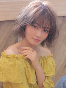 アグ ヘアー プラス 宮前店(Agu hair Plus) 《Agu hair》ラフカールで大人カジュアル軽ショートボブ
