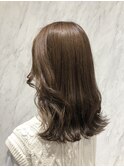 アッシュブラウン×韓国風カット/kana