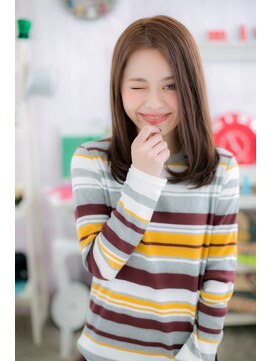 ミック 日暮里店(miq) シンプルカッコイイ!ダークアッシュかき上げストレートb1