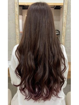 ユッカ エルア 武庫之荘南口(YUCCA elua) 【elua MIKI】大人可愛いテールカラー_カシスピンク