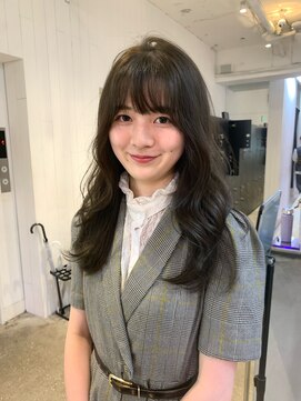 ミミ ブランシェ(Mimi Branche) 顔まわりレイヤー×オリーブベージュフェミニン