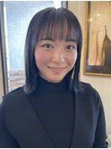 【ザ・透明感!黒髪ボブ】