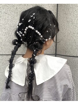 アロウズ(Arrows) 成人式×銀箔パールアレンジ