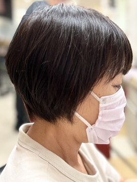 ヘアークリアー 春日部 大人可愛いバックポイントが高めなショート/春日部/30代40代50代