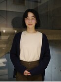 【田中結】ボブ　前髪なし　ラフウェーブパーマ