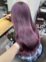 ベレーザ 渋谷(BELEZA)&nbsp;7644ラベンダーパープルブリーチなしダブルカラーレイヤーカット