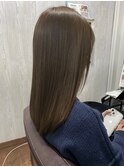 透明感/ベージュ/髪質改善/ストレートヘア/韓国ロング/縮毛矯正