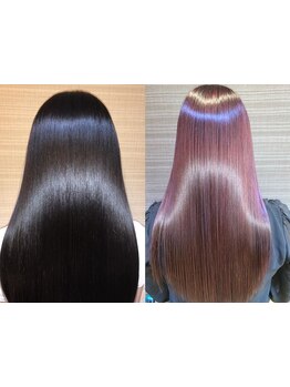 厳選した最高級薬剤による髪質改善メニューでツヤ髪へ＊つややかなナチュラルストレートに導きます★