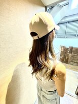 アックスピュア(axe pure)&nbsp;キャップも似合うロングスタイル