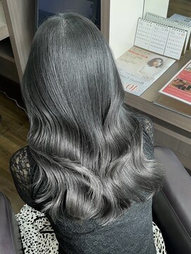 フォルテ 榛原パームス店 暗めカラーグランマッシュデザインカラーフェイスフレーミング