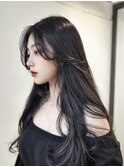 ローレイヤー×ダークグレー×髪質改善トリートメント