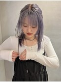 黒髪/ボブルフ/ネビージュ/小顔/ワンレン/梅田/髪質改善/前髪