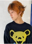 スイングレイヤーショート_オレンジ×ローライト