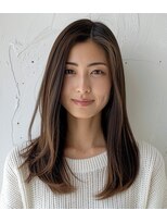 ルシードスタイル アウラ 松戸市五香(LUCIDO STYLE Aura)&nbsp;重めロング30代【松戸#五香#白髪染め#カラー#髪質改善】