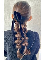 スタイル 横浜(STYLE)&nbsp;結婚式お呼ばれ編みおろし／ヘアセット/カチモリ/アレンジ