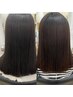 《ふんわり感はそのままに》やわらか質感ストレート＋カット+3StepTr￥19,000