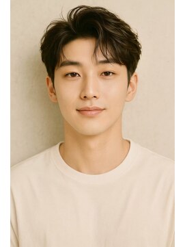 にもう ブルーブラック & スパイキーショート　フェザーパーマss37