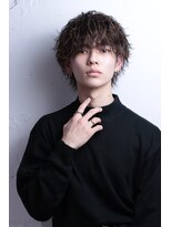 リップス 心斎橋(LIPPS)&nbsp;【波巻きパーマ】メンズウルフ×波巻きパーマ×マッシュ