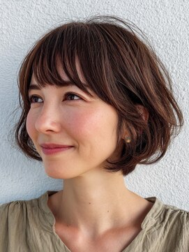 ロディーナコク 大口 新子安(rodina.coc) 着物ヘア/大人ガーリー/ダークアッシュ/似合わせカット/大口子安