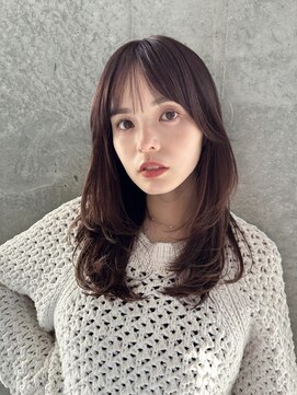 ガーデントウキョウ(GARDEN Tokyo) ミディアムヘア/暗めカラー/レイヤー/ココアベージュ/小顔カット