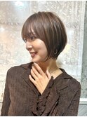 ●杉浦オリーブグレー/ショート/レイヤー/髪質改善/縮毛矯正