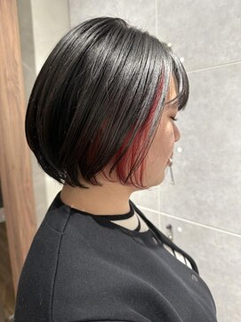 インナーカラー/ボルドー