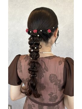 ナイロン 新潟店(NYLON.) 《yuka》大人可愛いタイト編み下ろしhair