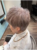 ベリーショート×ミルクベージュ♪