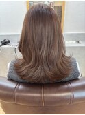 くびれヘアとピンクラベンダーアッシュ