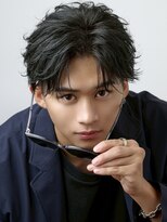 オーシャントーキョー サニー 原宿(OCEAN TOKYO Sunny)&nbsp;フェザーパーマセンターパートニュアンスパーマラウンドマッシュ