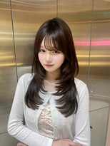ルームバイシー 新宿(Loom. by Sea) イメチェン×ピンクベージュ/ボブ/髪質改善/ブルーブラック