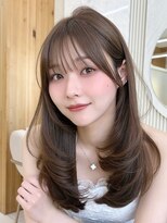 アフロート リノ(AFLOAT Leino) 遠藤音茄 大人の垢抜けミディアム×透明感ベージュ
