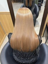 ブリーチ毛でも叶う髪質改善☆指通り滑らかな仕上がりへ。