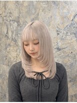 エンカウントバイマハロ 千葉(encount by mahalo) レイヤーカット/ホワイトベージュ