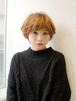 マーク(MRK) 【MRK】ふんわり×グレージュショート ハイトーンベージュカラー
