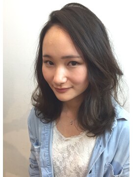 ギフト ヘアー サロン(gift hair salon) かきあげバング カジュアルパーマ (熊本・通町筋・上通り)