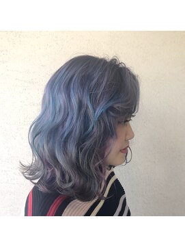 フィグルヘアーデザイン(figle hair design) ユニコーンカラーロブ