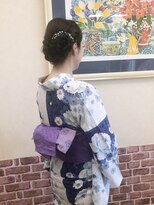 美容室 シャルドン&nbsp;浴衣シニヨン