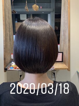 バレアリカ (Balearica) ボブスタイル×縮毛矯正<鳥取駅店&湖山駅店(鳥取大学前駅1駅)>