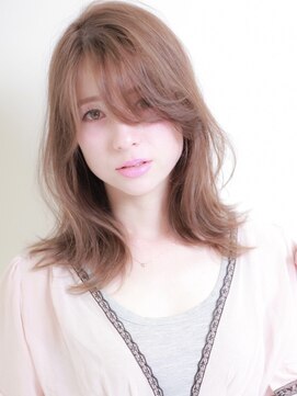 ニューヨークニューヨーク 大久保店(NYNY) 韓国ミディアムレイヤー×髪質改善ミルクティーベージュ