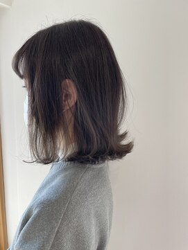 コキリ(kokiri) 【ayari】透け感グレージュ×ボブ
