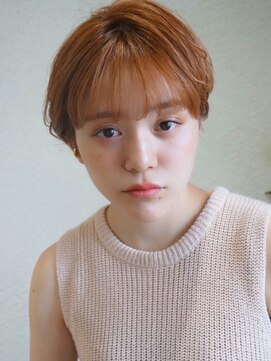 シェル 津山の手店(shel) 小顔耳掛けショート20代30代大人可愛い透明感