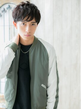 グルーミングサロン バーバー キャッスル 北浦和西口(Grooming salon Barber Castle) 重めランダムパーマニュアンスマッシュL