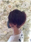 ハンサムショート＋ポイントパーマ