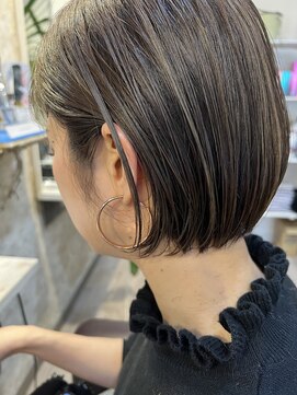 ヘアーエポック(hair epoque) ショートカット×ひし形ショートボブ×前髪あり20代30代40代