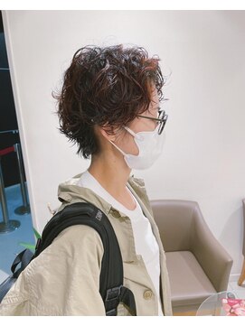 マージュ ギンザ(marju GINZA) ショートパーマにピンクベージュハイライト