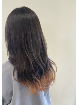 フィオーレヘアミューズ(FIORE hair muse) オレンジ裾カラー